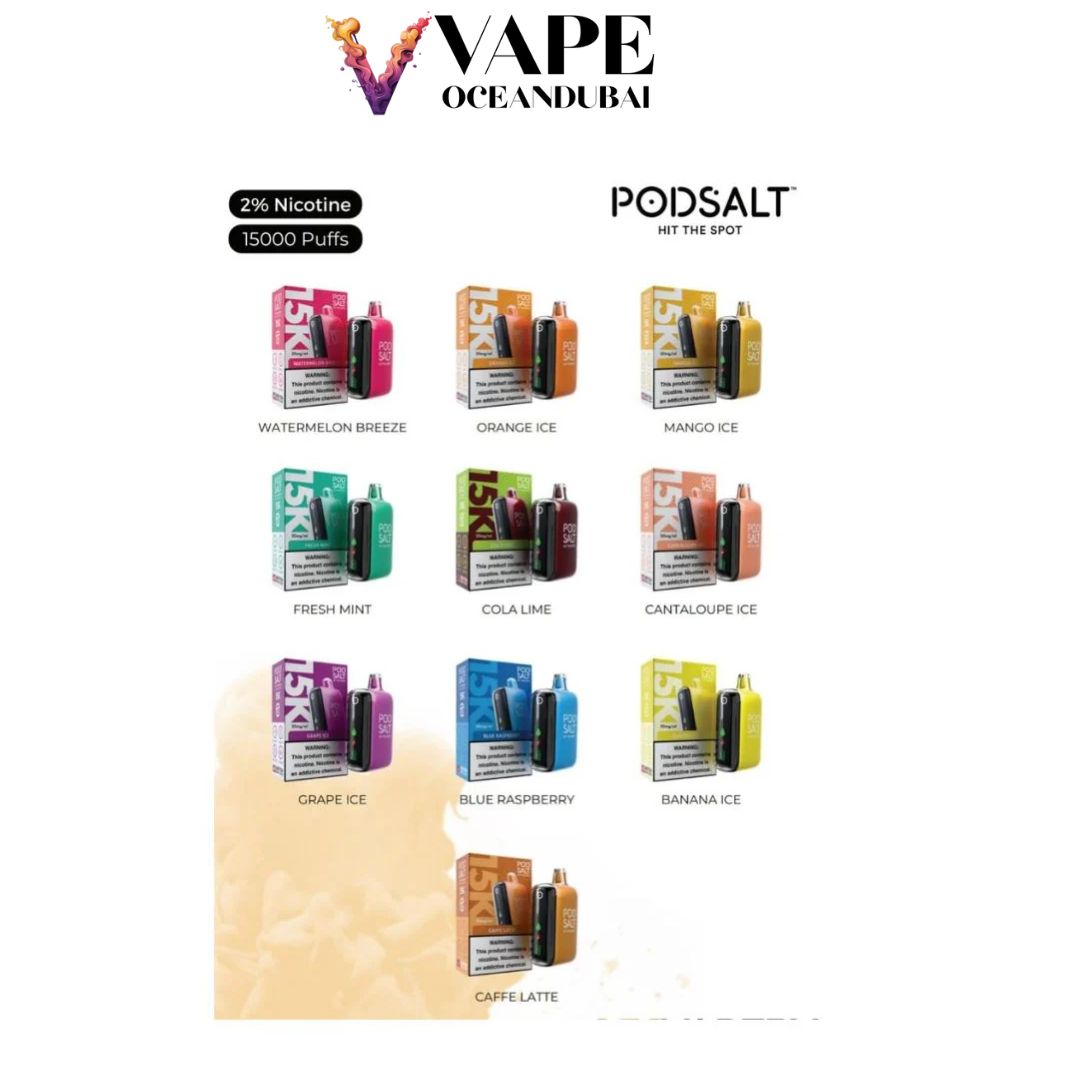 Pod Salt 15000 Puffs Disposable UAE Pod Salt 15000 Puffs